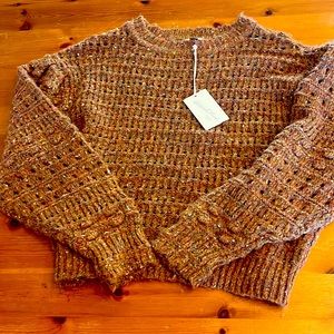 Marbled Copper knit sweater Universial Threads XL cropped chunky sweater